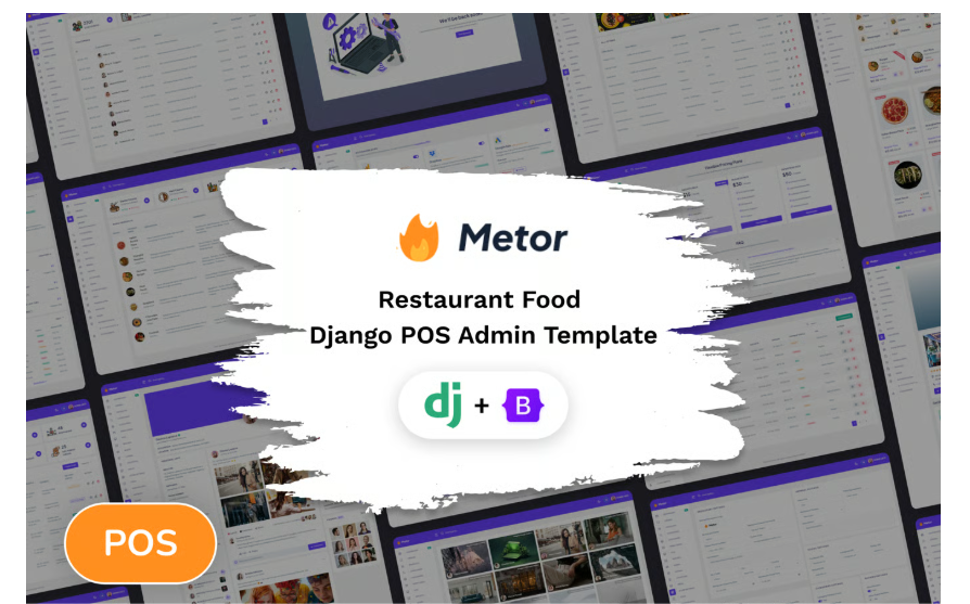 Metor - Django POS Restaurant Food Admin Template