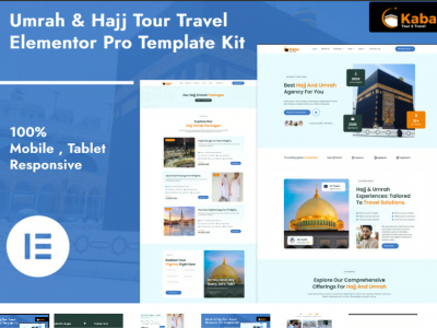 Kaba - Umrah & Hajj Tour Travel Elementor Pro Template Kit