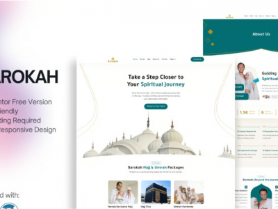 Barokah - Hajj & Umrah Tour Travel Elementor Template Kit