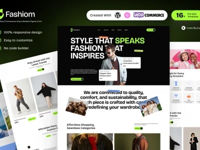 Fashiom - Fashion E-Commerce Store Elementor Template Kit