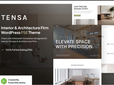 Tensa – Interior Design & Architecture WP Theme
