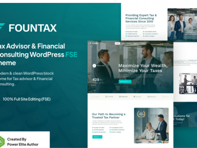Fountax – Tax Advisor & Consulting WordPress Theme