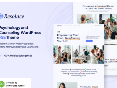 Resolace – Psychology & Counseling WordPress Theme