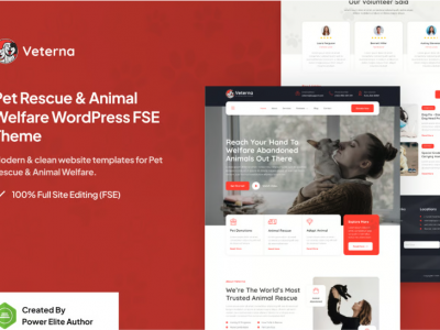 Veterna – Pet Rescue & Animal Welfare WP Theme