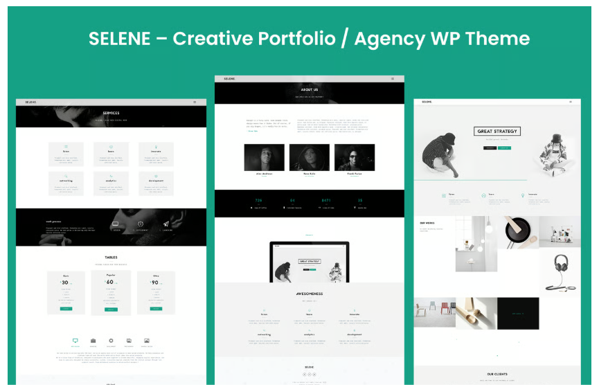 SELENE – Creative Portfolio / Agency WP Theme