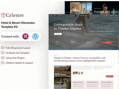 Celestre - Hotel & Resort Elementor Template Kit
