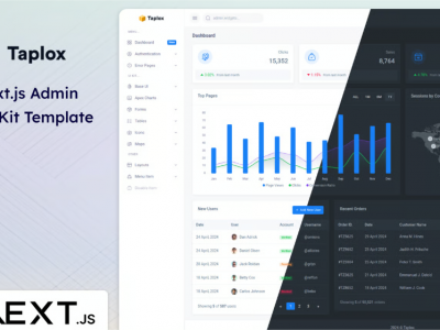 Taplox - Next.js Admin Dashboard UI Kit Template