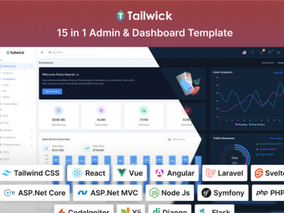 Tailwick - 15 in 1 Tailwind CSS Admin & Dashboard