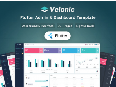 Velonic - Flutter Admin & Dashboard UI Kit