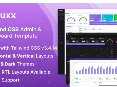 Auxx - Tailwind CSS Admin & Dashboard Template