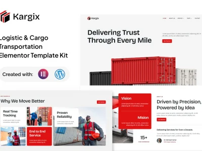Kargix - Logistic & Cargo Transportation Elementor Template Kit