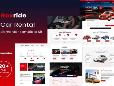 Roxride - Car Rental Elementor Template Kit