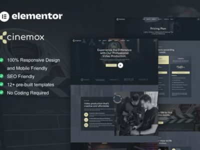 Cinemox - Video Production Company Elementor Pro Template Kit