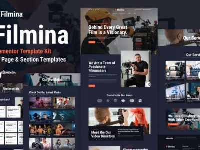 Filmina - Filmmakers & Videographer Elementor Template Kit