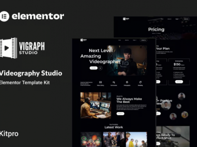Vigraph - Videography Studio Elementor Template Kit