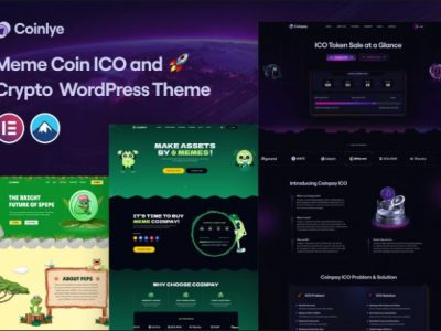 Coinlye - Meme coin ICO & Crypto WordPress Theme