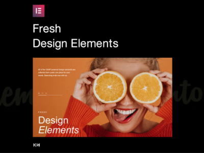 Fresh Design Elements for Elementor