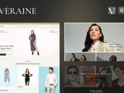 Veraine - Luxury Fashion Marketplace Elementor Template Kit