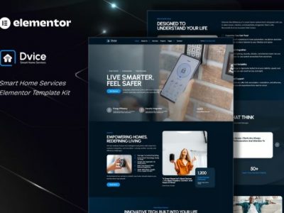 Dvice - Smart Home Services Elementor Template Kit