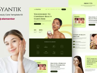 Syantik - Beauty Product Elementor Template Kit