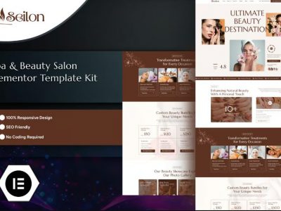 Seilon - Spa & Beauty Salon Elementor Template Kit