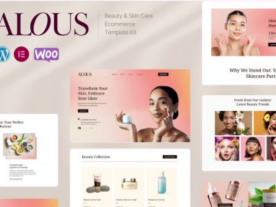 Alous - Beauty & Skin Care Ecommerce Elementor Pro Template Kit By Tokotema