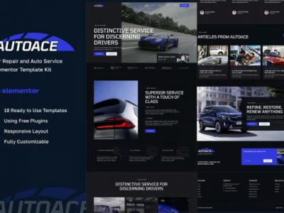 Autoace - Car Repair & Auto Service Elementor Template Kit