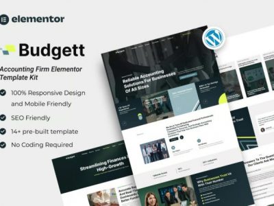 Budgett - Accounting Firm Elementor Template Kit