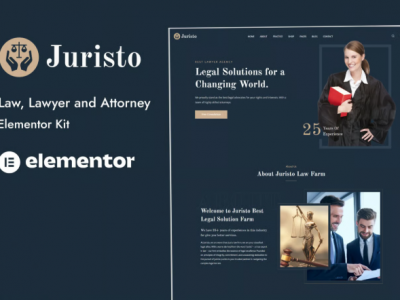 Juristo – Lawyer & Attorney Elementor Template Kit