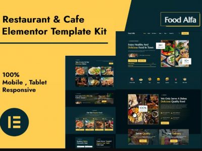 Food Alfa - Restaurant & Cafe Elementor Pro Template Kit