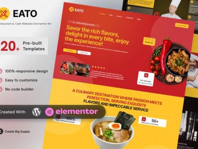 Eato - Restaurant & Cafe Elementor Template Kit