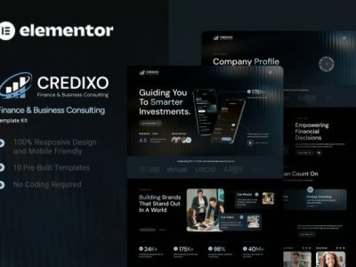 Credixo - Finance & Business Consulting Elementor Template Kit