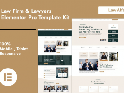 LawAlfa - Law Firm & Lawyers Elementor Pro Template Kit