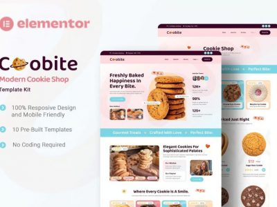 Coobite - Modern Cookie Shop Elementor Template Kit
