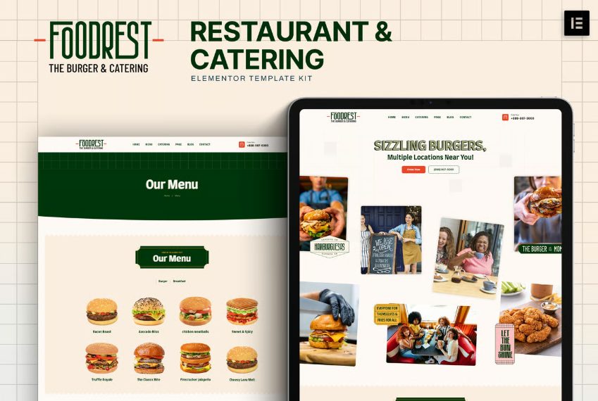 Foodrest - Restaurant & Catering Elementor Template Kit