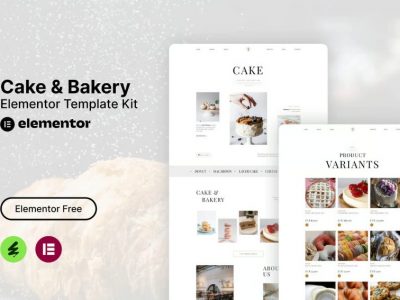 Tiffa - Cake & Bakery Elementor Template Kit