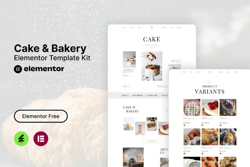 Tiffa - Cake & Bakery Elementor Template Kit