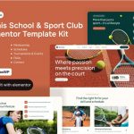 Tenniso - Tennis Schools & Sport Club Elementor Pro Template Kit