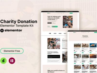 Givvy - Charity Donation Elementor Template Kit