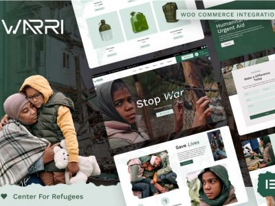 Warri - Refugee Center Elementor Pro Template Kit