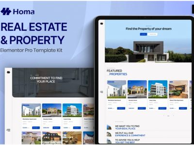 Homa - Real Estate & Property Elementor Pro Template Kit