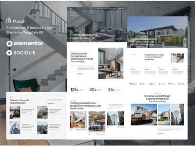 Morph - Architecture & Interior Design Elementor Template Kit