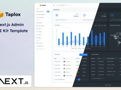 Taplox - Templat Kit UI Dasbor Admin Next.js