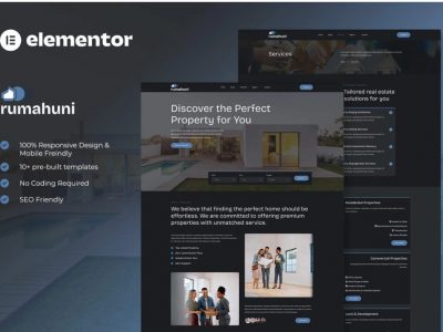 Rumahuni - Real Estate & Property Elementor Template Kit