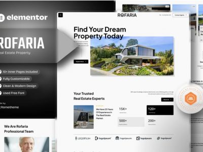 Rofaria - Real Estete Property Elementor Template Kit