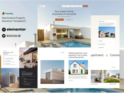 Homely - Real Estate & Property Listing Elementor Template Kit
