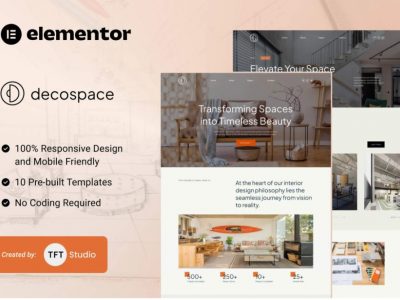 Decospace - Sleek Home Decor Elementor Template Kit