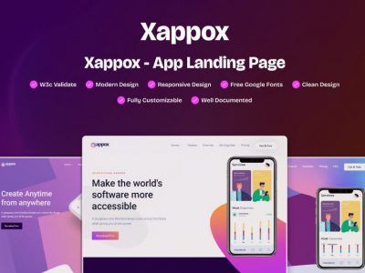 Xappox - App Landing Page