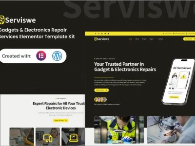 Serviswe - Gadget & Electronic Repair Service Elementor Template Kit