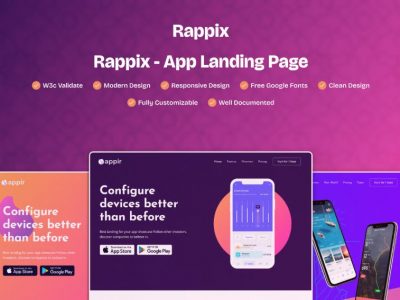 Rappix - App Landing Page